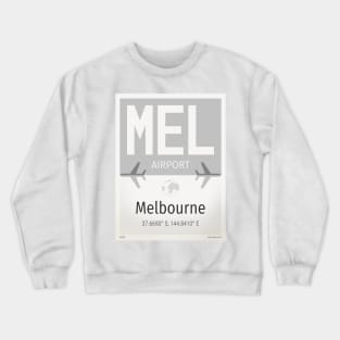 MEL Melbourne airport Crewneck Sweatshirt